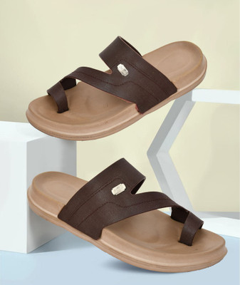 STIFRON Men Sandals(Brown , 9)