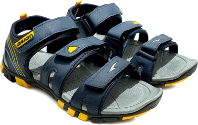 asian Men Sports Sandals(Navy, Blue , 6)