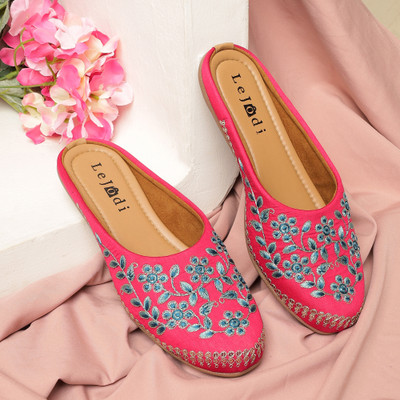 Le Jodi Women Bellies(Pink , 4)
