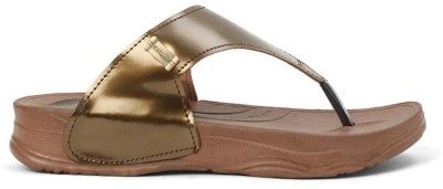 Cozy Wear Women Flats(Gold , 8)