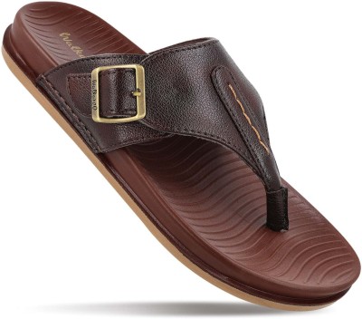 WALKAROO Men Flats(Brown , 6)