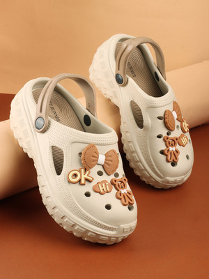 Feet Runner Women Heels(Beige, Brown , 6)