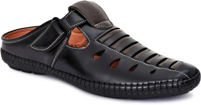 Lazy21 Men Sandals(Black , 10)