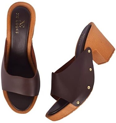 XE Looks Women Heels(Brown , 7)