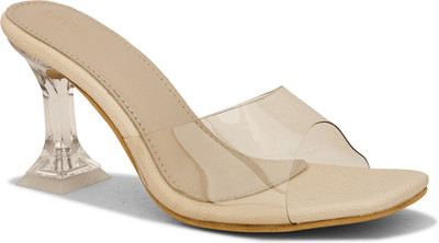 LAVIE Women Heels(Beige , 8)