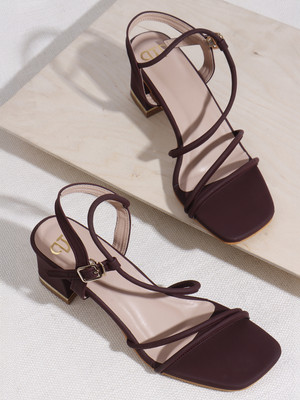 The White Pole Women Heels(Maroon , 5)
