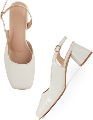 CHEMISTRY Women Heels(White , 4)