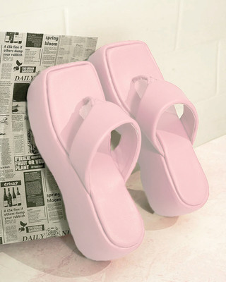 jm looks Women Wedges(Pink , 6)