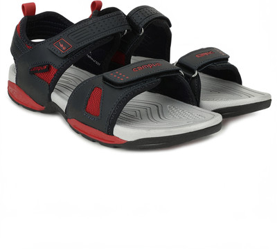 CAMPUS Men Sandals(Grey, Black , 6)