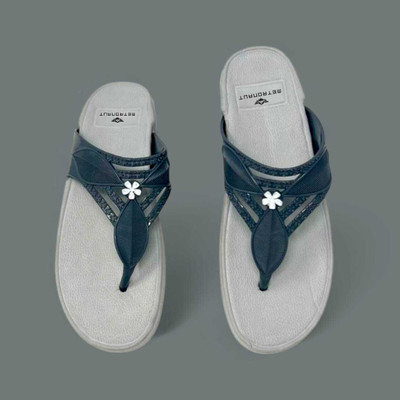 M7 By Metronaut Women Wedges(Blue, Grey , 6)