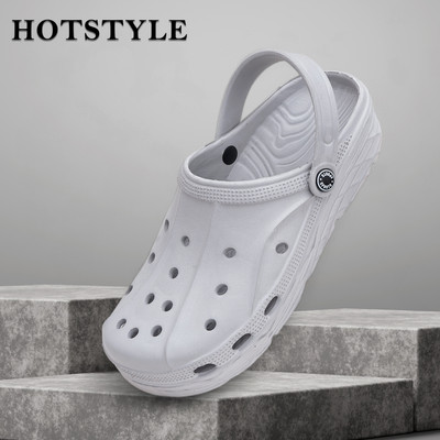 HOTSTYLE Men Clogs(Grey , 6)