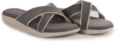 FAUSTO Women Flats(Grey , 4)