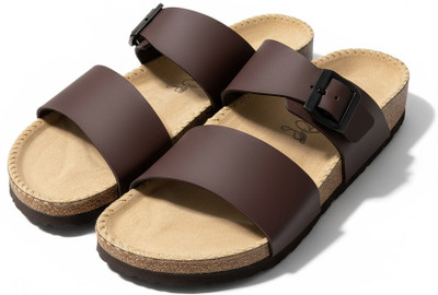 La Voie Men Sandals(Brown , 7)
