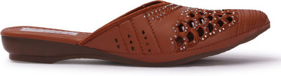 SHOKIYA Women Flats(Brown , 6)