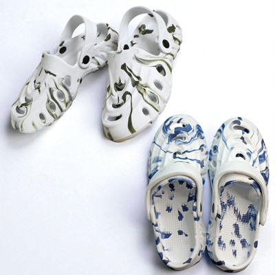 Monrav Men Clogs(White, Multicolor , 8)