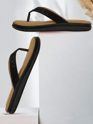 Bata Women Flats(Black , 5)