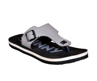 Crazy Bunny Men Flip Flops(Black , 9)