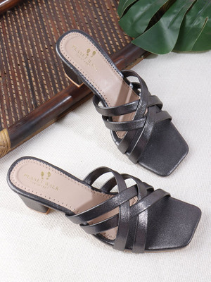 PLANET WALK Lightweight comfort extra-soft with trendy, premium stylish design Women Heels(Grey , 4)