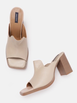 NAUTICA Women Heels(Beige , 4)