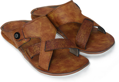 STEPHORN Men Sandals(Tan , 10)
