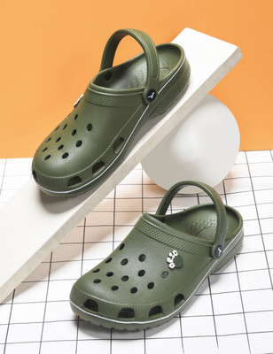 Abros Men Clogs(Olive , 8)