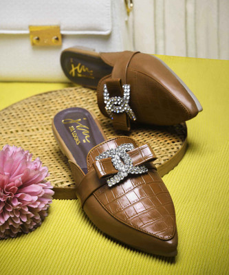 jm looks Women Flats(Tan , 8)