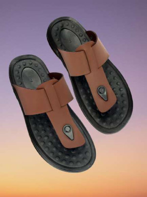 Buxton Men Sandals(Brown, Black, Tan , 8)