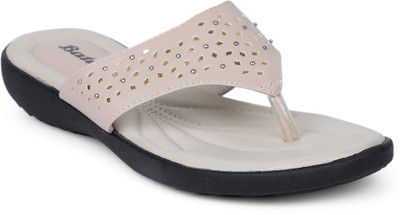 Bata Women Flats(Beige , 3)