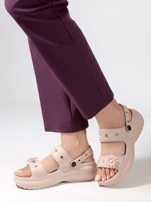 SUKUN Women Clogs(Beige , 8)