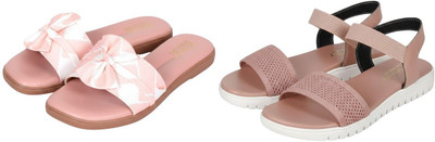 Kuhu Creations Women Flats(Pink, Pink , 5)