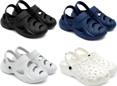 Golf Men Clogs(Black, Blue, Grey, White , 7)