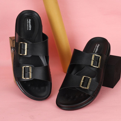 Aqualite Men Sandals(Black , 9)