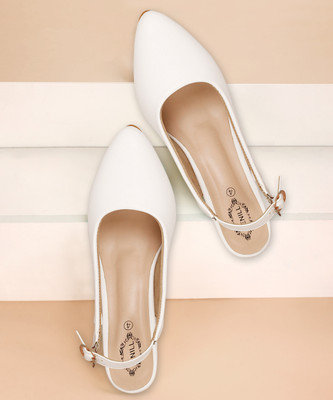 SIRDENILL Women Heels(White , 3)