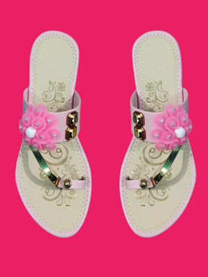 SHIPEE Women Heels(Beige, Pink , 5)