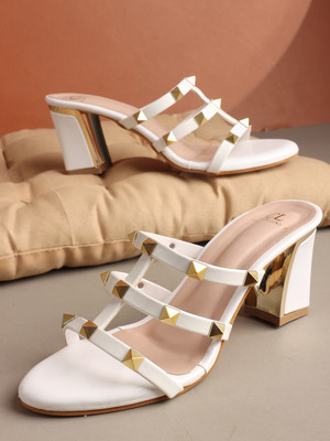 CARLTON LONDON Women Heels(White , 7)