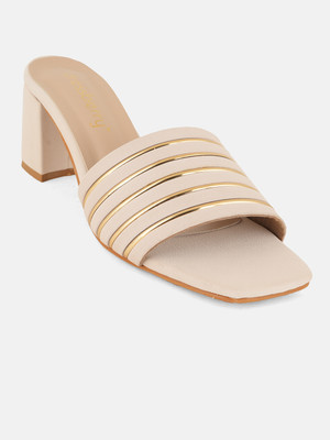 Dressberry Women Heels(Beige , 6)