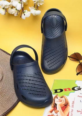 World Wear Footwear Men Clogs(Blue , 9)