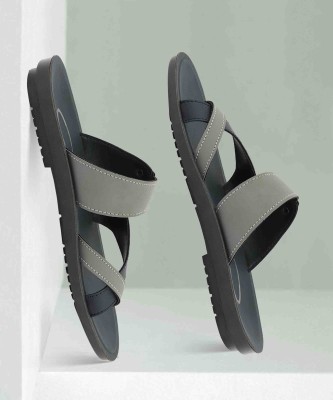 BIRDE Stylish Comfortable Breathable Grey Chappal, Slides Slippers and Flip Flops Men Grey, Black Sandals
