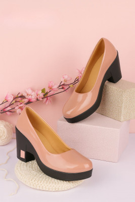 GLEMATOZ Women Heels(Pink , 3)
