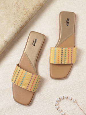 ANOUK Women Flats(Gold , 4)