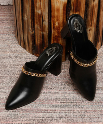 SHOETOPIA Women Heels(Black , 6)