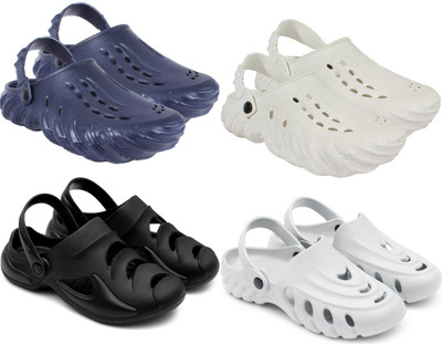 Golf Men Clogs(Navy, White, Black, Grey , 7)