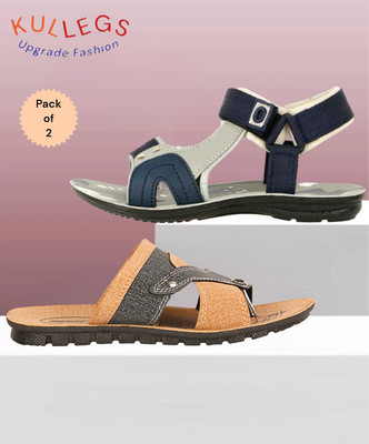 kullegs Men Sandals(Multicolor , 10)