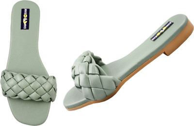 Bambam Women Flats(Green , 5)