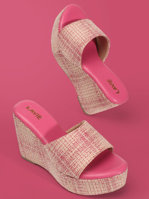 LAVIE Women Heels(Pink , 6)