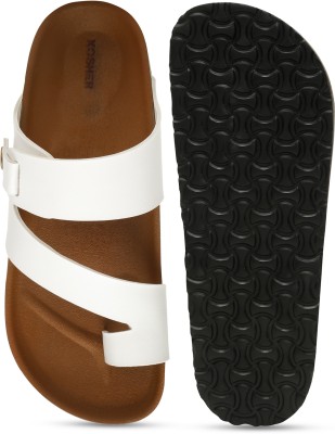 kosher Men Sandals(White , 6)