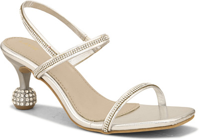 LAVIE Women Heels(Silver , 2)