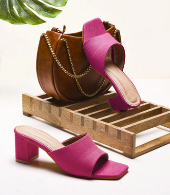 TRYME Women Heels(Pink , 3)