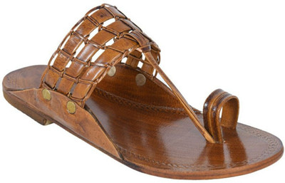STEPHORN Men Sandals(Tan , 8)