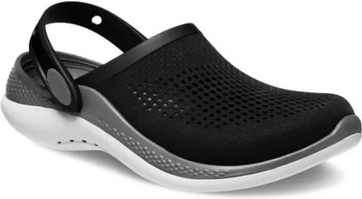 CABANARETAIL Men Clogs(Black, White , 8)